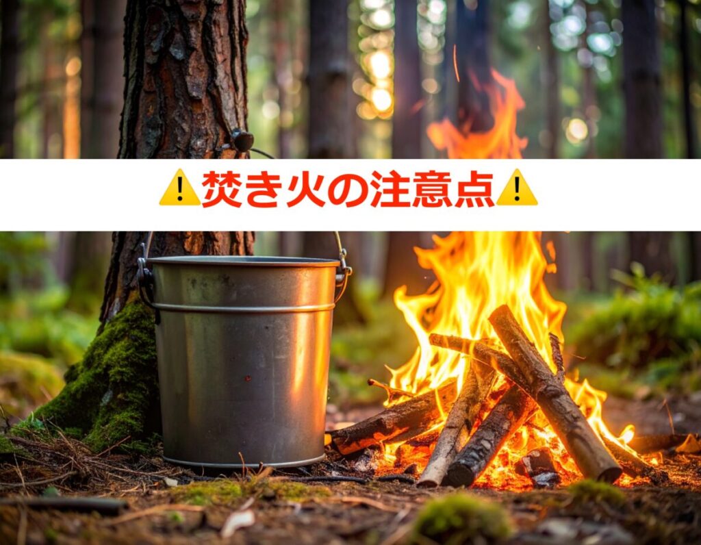 焚き火をもっと楽しむための注意点